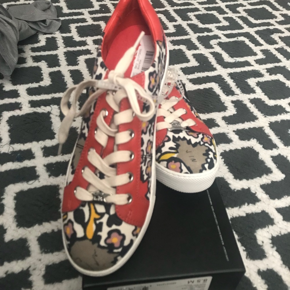 New coach floral paddy sneakers 8.5